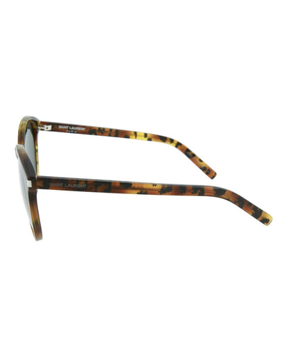 Saint Laurent Round-Frame Acetate Sunglasses Avana Grey (CLASSIC6-30000165-009)