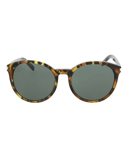 Saint Laurent Round-Frame Acetate Sunglasses Avana Grey (CLASSIC6-30000165-009)