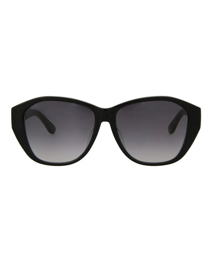 Saint Laurent Round-Frame Acetate Sunglasses Black Black Grey (SLM8F-30001590-001)