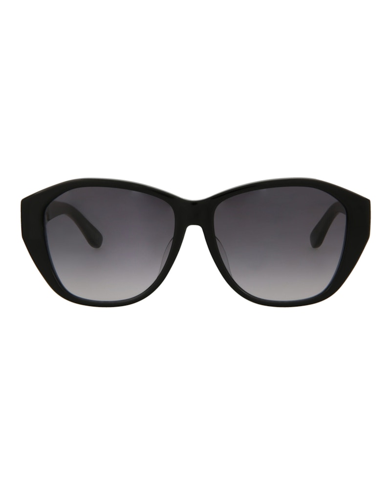 Saint Laurent Round-Frame Acetate Sunglasses Black Black Grey (SLM8F-30001590-001)