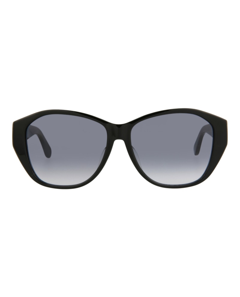 Saint Laurent Round-Frame Acetate Sunglasses Black Black Grey (SLM8FN-30013807-001)