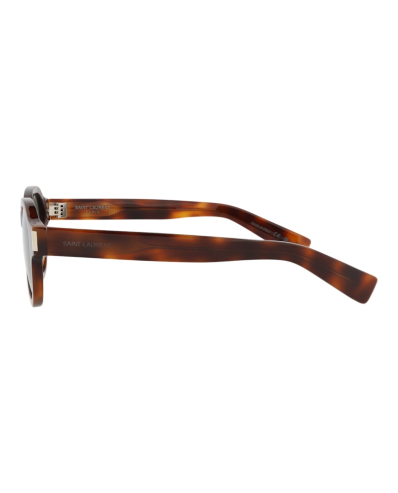 Saint Laurent Round-Frame Acetate Sunglasses Havana/Havana/Green (SL546-30013743-002)