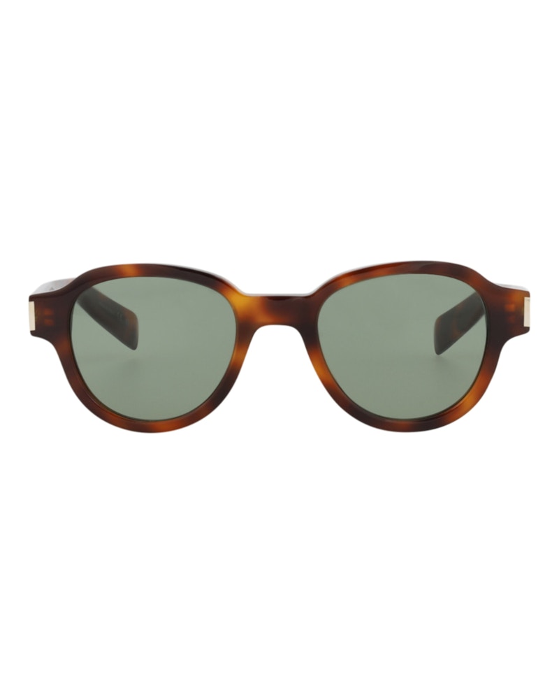 Saint Laurent Round-Frame Acetate Sunglasses Havana/Havana/Green (SL546-30013743-002)