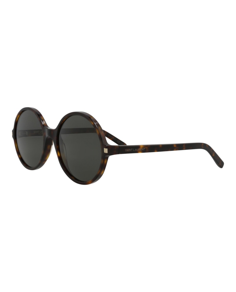Saint Laurent Round-Frame Acetate Sunglasses Havana Havana Grey (SL450-30011068-002)