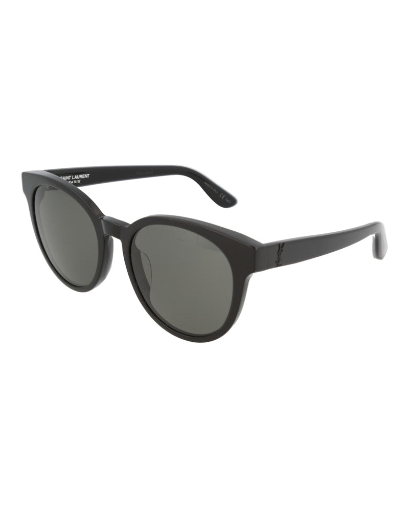 Saint Laurent Round-Frame Acetate Sunglasses Shiny Black (SLM25K-30002244-001)