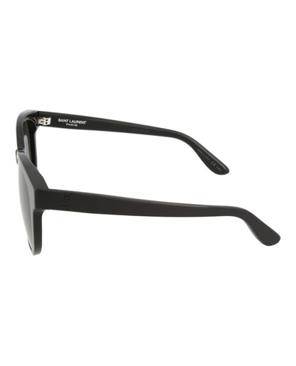 Saint Laurent Round-Frame Acetate Sunglasses Shiny Black (SLM25K-30002244-001)