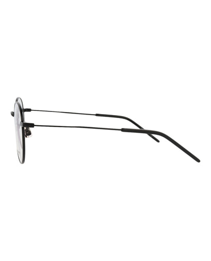 Saint Laurent Round-Frame Metal Optical Frames Black Black Transparent (SL237F-30002733-001)