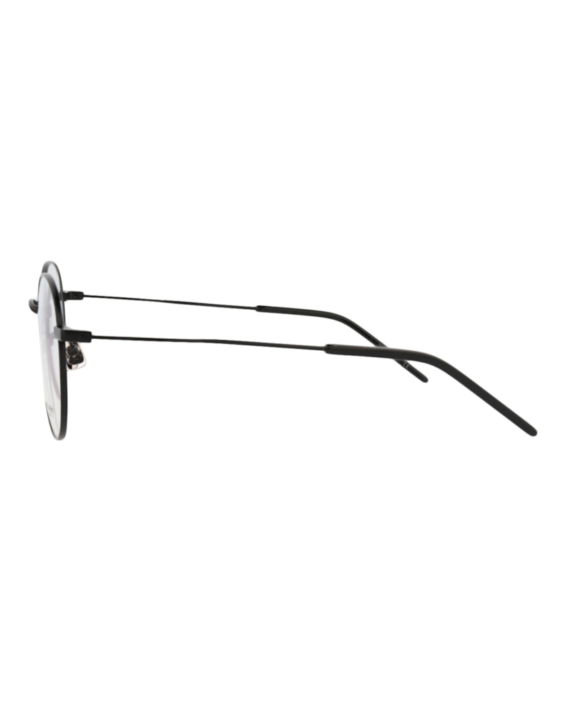 Saint Laurent Round-Frame Metal Optical Frames Black Black Transparent (SL237F-30002733-001)