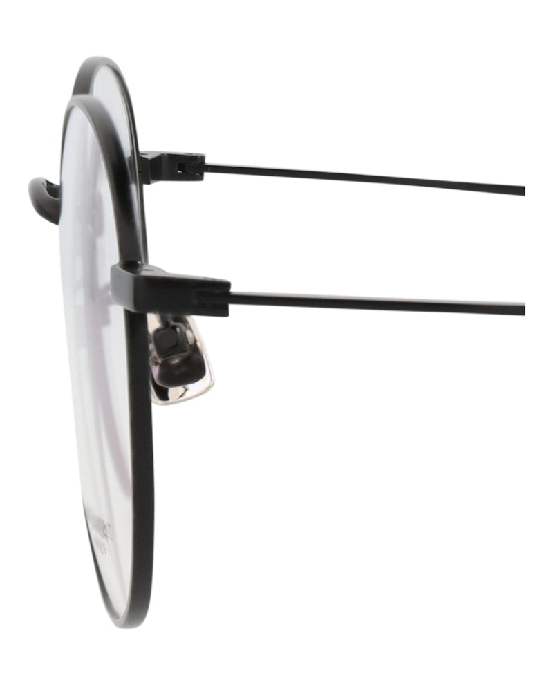 Saint Laurent Round-Frame Metal Optical Frames Black Black Transparent (SL237F-30002733-001)