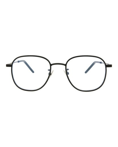 Saint Laurent Round-Frame Metal Optical Frames Black Black Transparent (SL362-30008491-001)