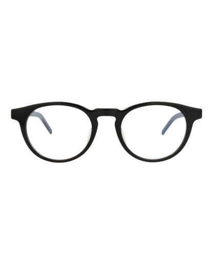 Saint Laurent Round-Frame Recycled Acetate Optical Frames Black Black Transparent (SLM122F-30014321-001)