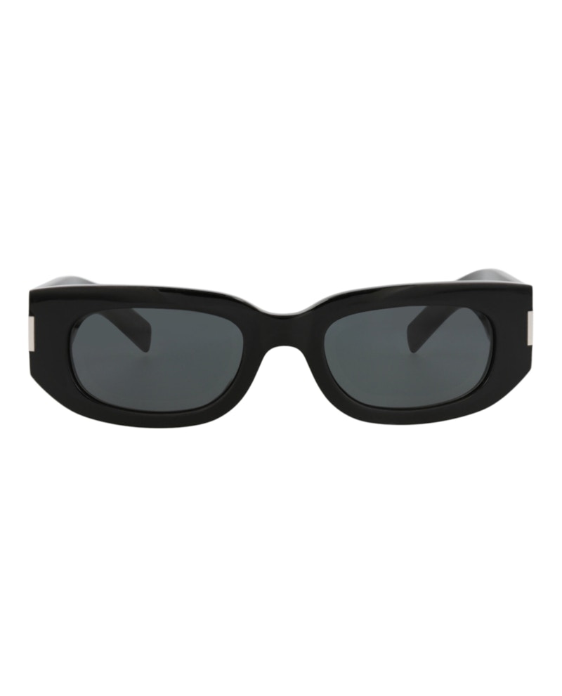 Saint Laurent Round-Frame Recycled Acetate Sunglasses Black Black Black (SL697-30015342-001)