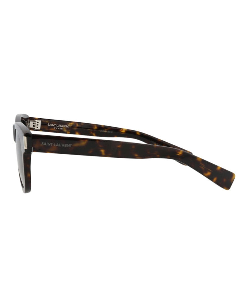 Saint Laurent Round-Frame Recycled Acetate Sunglasses Havana Havana Grey (SL571-30014069-002)