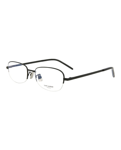 Saint Laurent Round-Frame Titanium Optical Frames Black Black Transparent (SL359T-30008522-002)