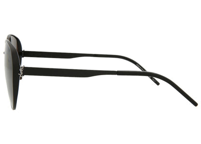Saint Laurent Round/Oval-Frame Metal Sunglasses Black (SLM91-30011892-001-00344)