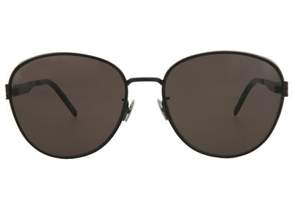 Saint Laurent Round/Oval-Frame Metal Sunglasses Black (SLM91-30011892-001-00344)