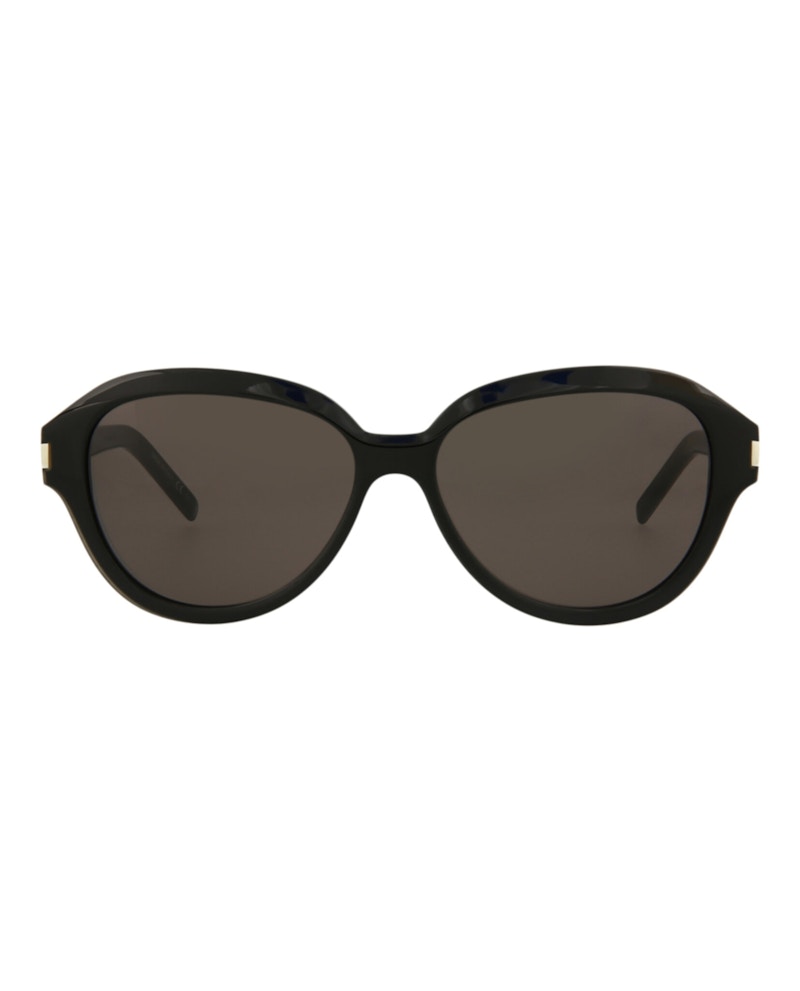 Saint Laurent Round Oval Sunglasses Black/Black/Black (SL400-30009332-001)