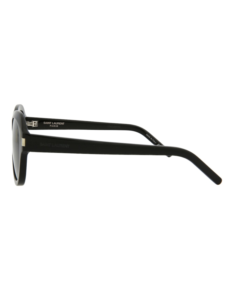 Saint Laurent Round Oval Sunglasses Black/Black/Black (SL400-30009332-001)