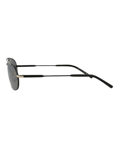 Saint Laurent Round Oval Sunglasses Black/Black/Silver (SL561-30013779-003)