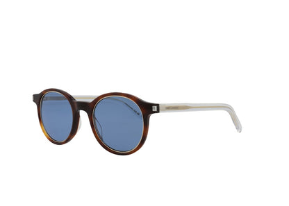 Saint Laurent Round Oval Sunglasses Havana/Crystal/Blue (SL521RIM-30013255-008)