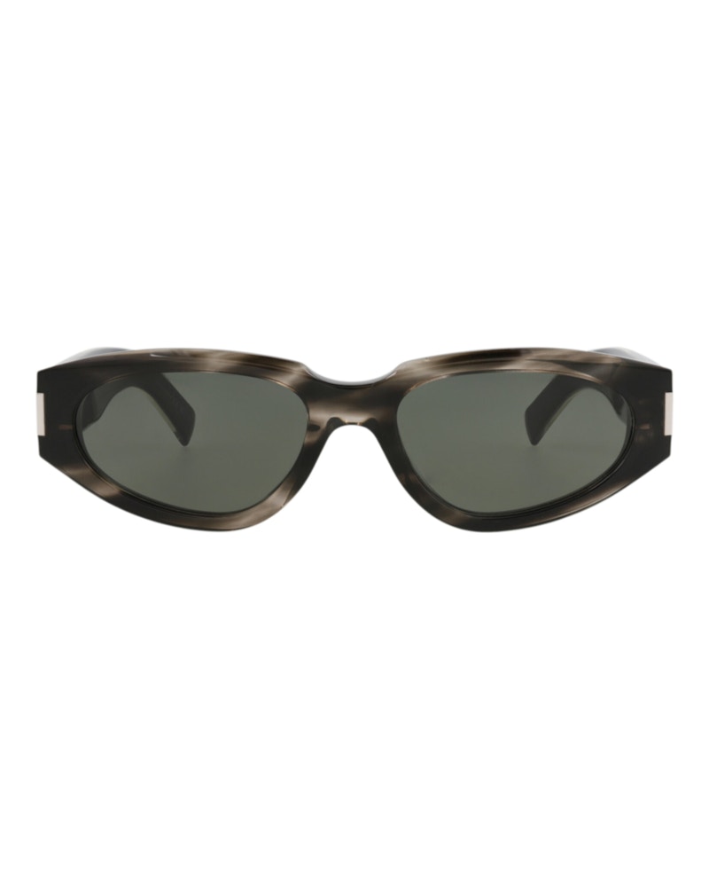 Saint Laurent Round Oval Sunglasses Havana Crystal Grey (SL618-30014642-004)