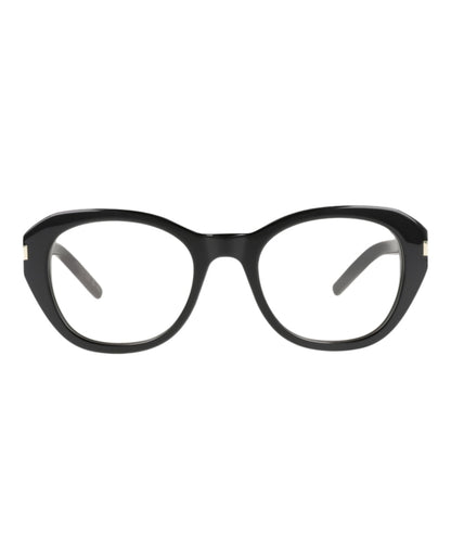 Saint Laurent Round Sunglasses Black/Black/Yellow (SL604-30014381-001)