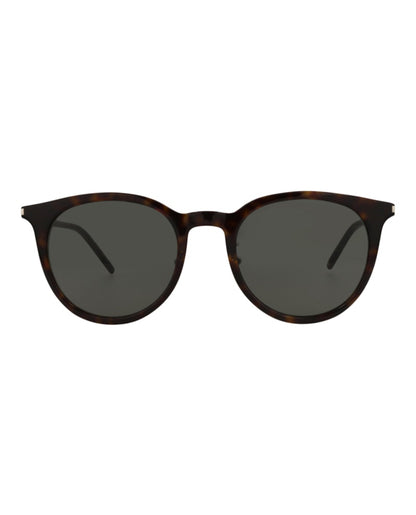 Saint Laurent Round Sunglasses Havana/Havana/Grey (SL488K-30011924-002)