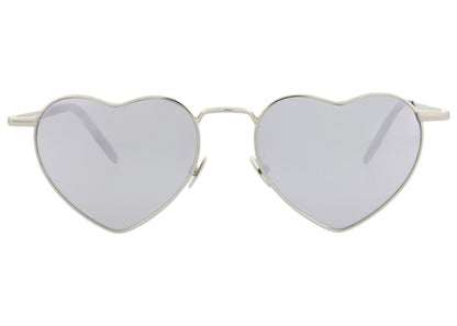 Saint Laurent SL 301 LouLou Metal-Frame Sunglasses Silver (SL301LOULO-30007818-003-00285)