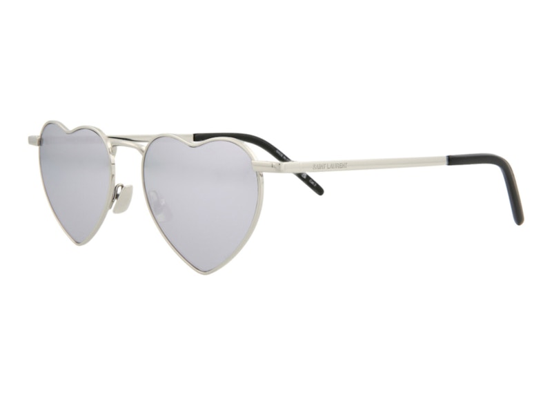 Saint Laurent SL 301 LouLou Sunglasses Silver (SL301LOULO-30007818-003)