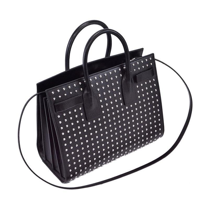 Saint Laurent Sac de Jour Studded Black