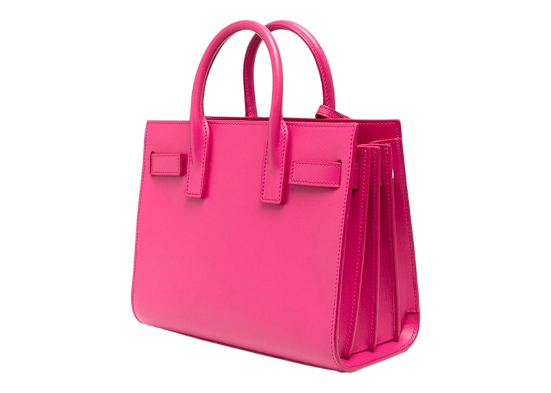 Saint Laurent Sac de Jour Tote Bag Nano Fuchsia