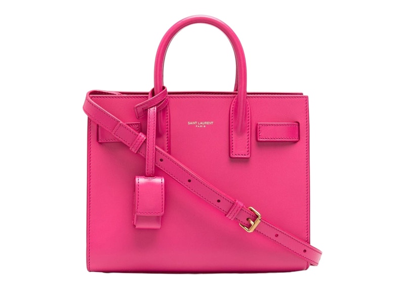 Saint Laurent Sac de Jour Tote Bag Nano Fuchsia
