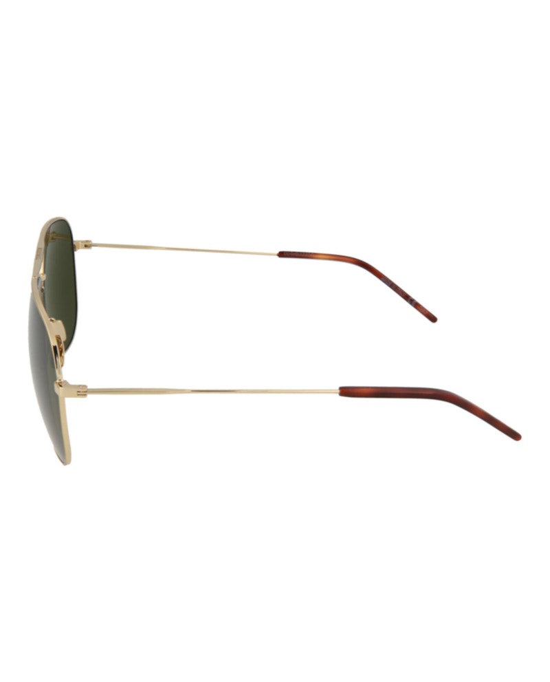 Saint Laurent Saint Laurent Aviator-Style Metal Sunglasses Shiny Light Gold (CLASSIC11-30000163-028)
