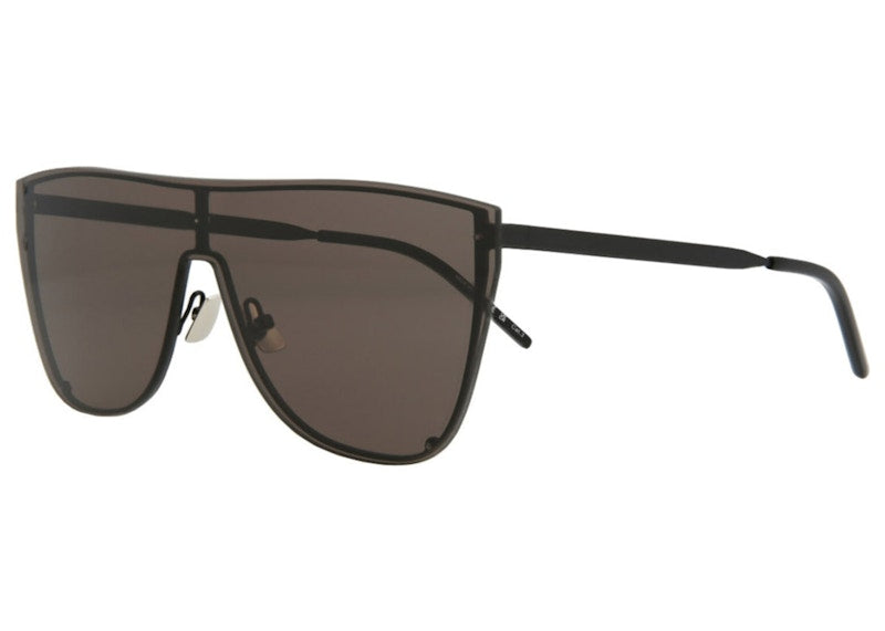 Saint Laurent Shield-Frame Metal Sunglasses Black (SL1BMASK-30009950-001-00344)