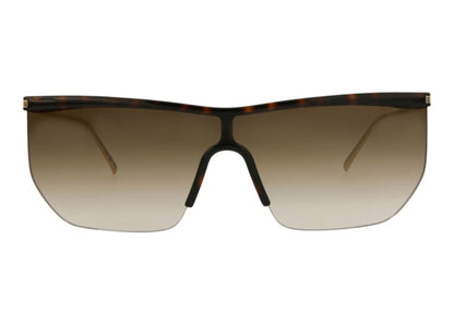 Saint Laurent Shield Sunglasses Havana/Gold/Brown (SL519MASK-30013068-003)