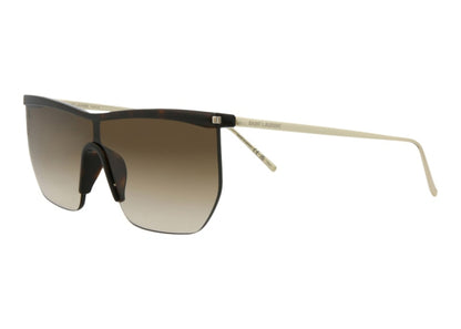 Saint Laurent Shield Sunglasses Havana/Gold/Brown (SL519MASK-30013068-003)