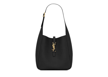 Saint Laurent Small Le 5 À 7 Supple in Grained Leather Black