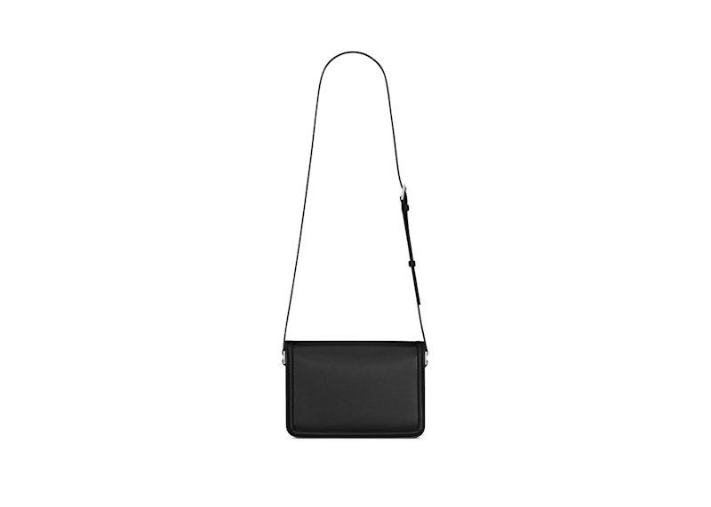 Saint Laurent Solferino Medium Satchel In Smooth Leather Black
