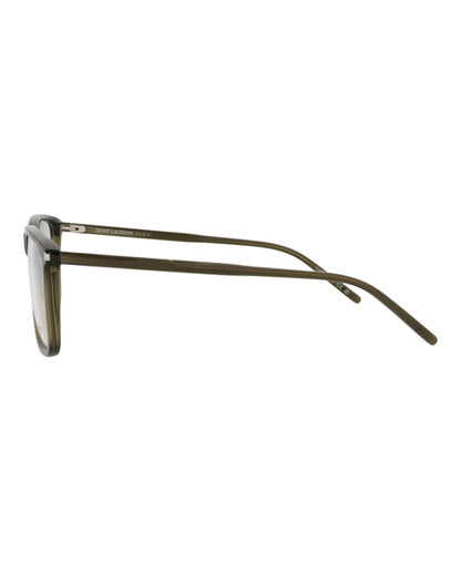 Saint Laurent Square Eyeglasses Green/Green/Transparent (SL454-30011112-008)