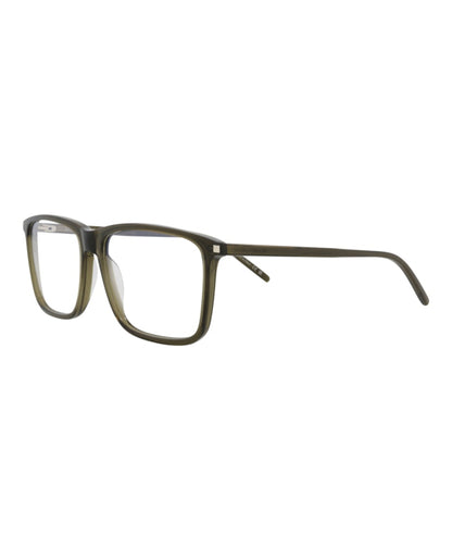 Saint Laurent Square Eyeglasses Green/Green/Transparent (SL454-30011112-008)