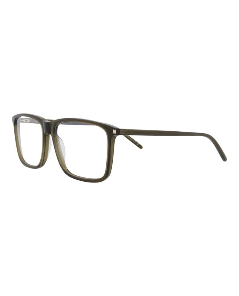 Saint Laurent Square Eyeglasses Green/Green/Transparent (SL454-30011112-008)