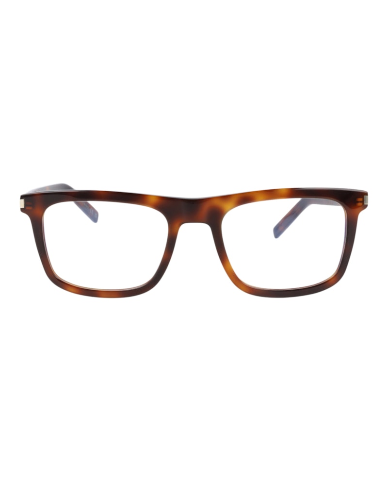 Saint Laurent Square Eyeglasses Havana/Havana/Transparent (SL547SLIMO-30013701-002)
