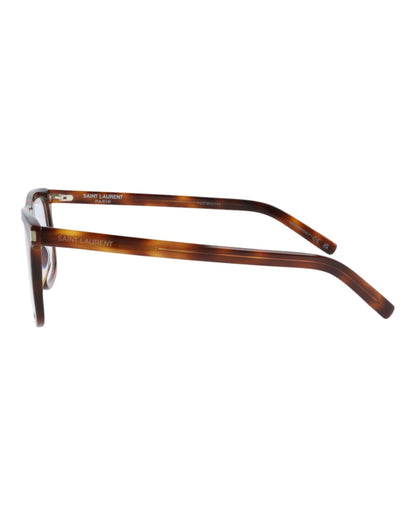 Saint Laurent Square Eyeglasses Havana/Havana/Transparent (SL547SLIMO-30013701-002)