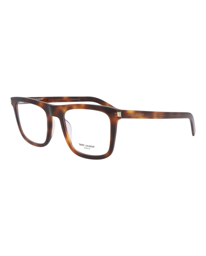 Saint Laurent Square Eyeglasses Havana/Havana/Transparent (SL547SLIMO-30013701-002)