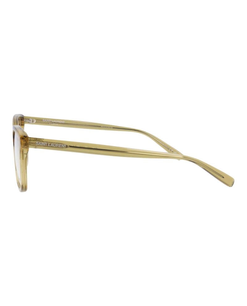 Saint Laurent Square Eyeglasses Yellow/Yellow/Transparent (SL482-30011684-005)