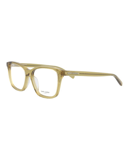 Saint Laurent Square Eyeglasses Yellow/Yellow/Transparent (SL482-30011684-005)