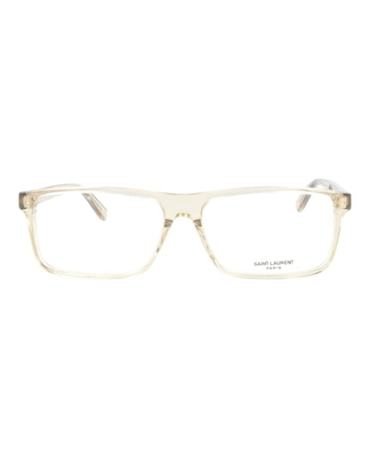 Saint Laurent Square Eyeglasses Yellow/Yellow/Transparent (SL483-30011681-006)