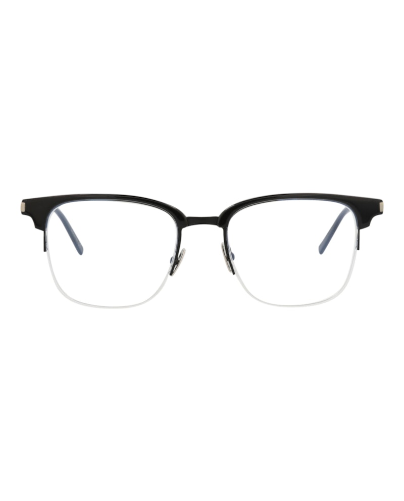 Saint Laurent Square-Frame Acetate Optical Frames Black Black Transparent (SL189SLIM-30001923-001)