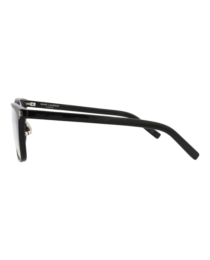 Saint Laurent Square-Frame Acetate Optical Frames Black Black Transparent (SL222-30002637-005)