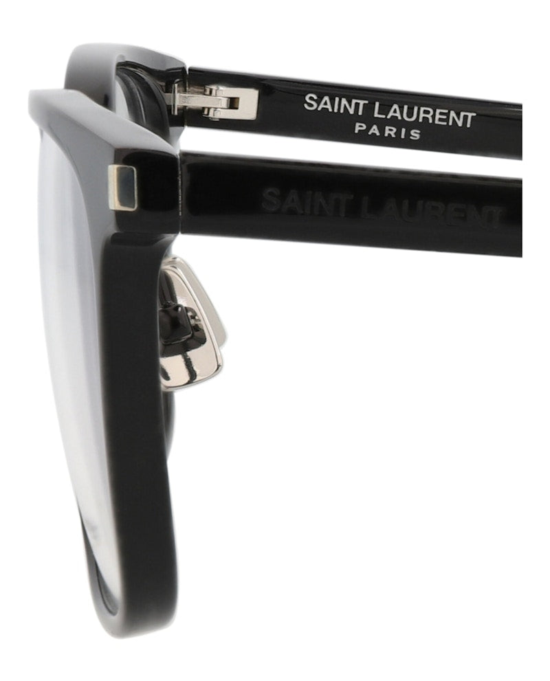 Saint Laurent Square-Frame Acetate Optical Frames Black Black Transparent (SL222-30002637-005)